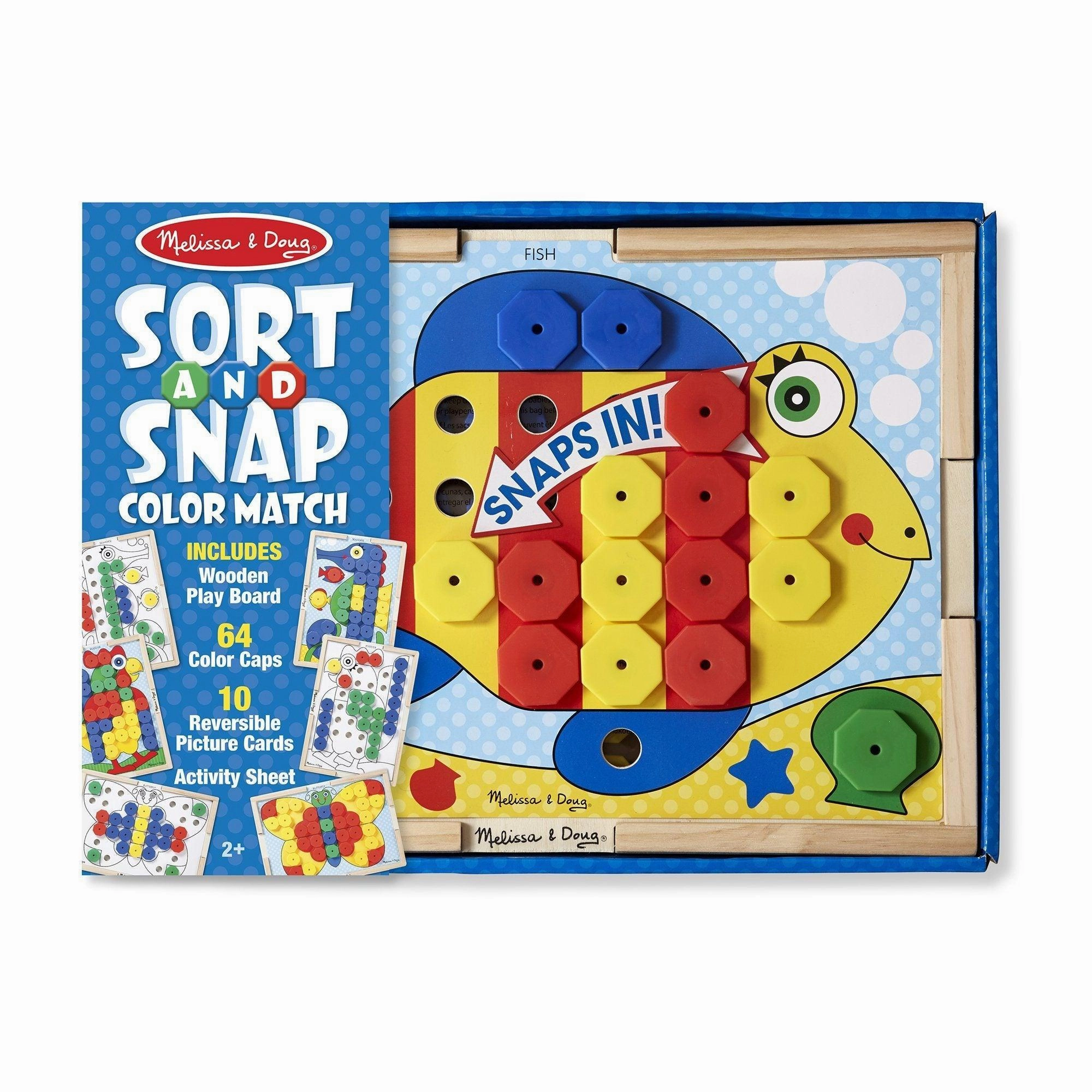 Melissa & Doug Sort And Snap Colour Match