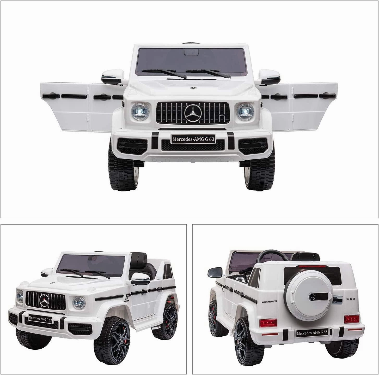 Mercedes-Benz AMG G63 Battery Ride-on Car with Remote Control - White