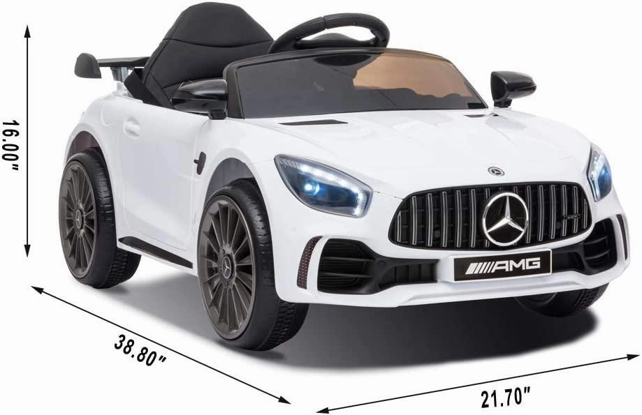 Mercedes-Benz AMG GTR 6V Battery Ride-on Car - White