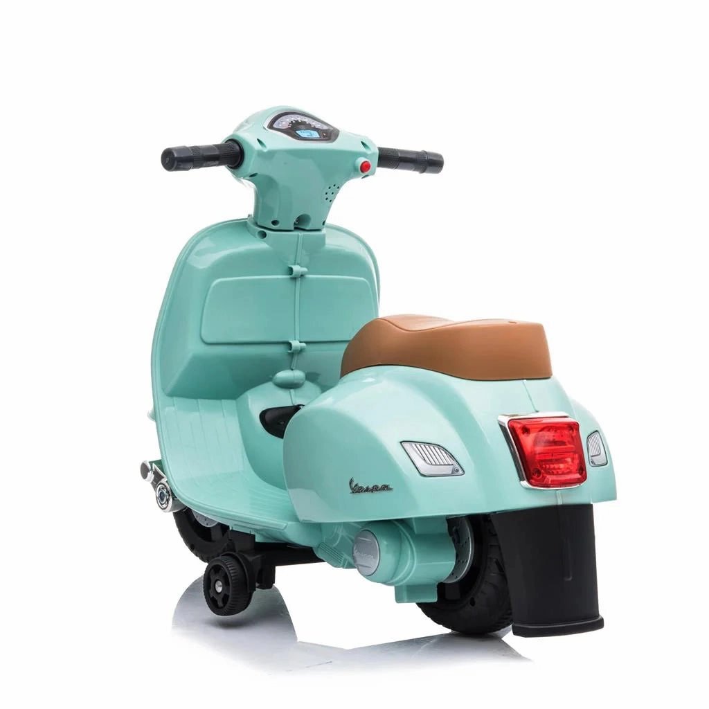 Mini Vespa Kids Electric 6V Battery Powered Motorbike Ride-on - Green