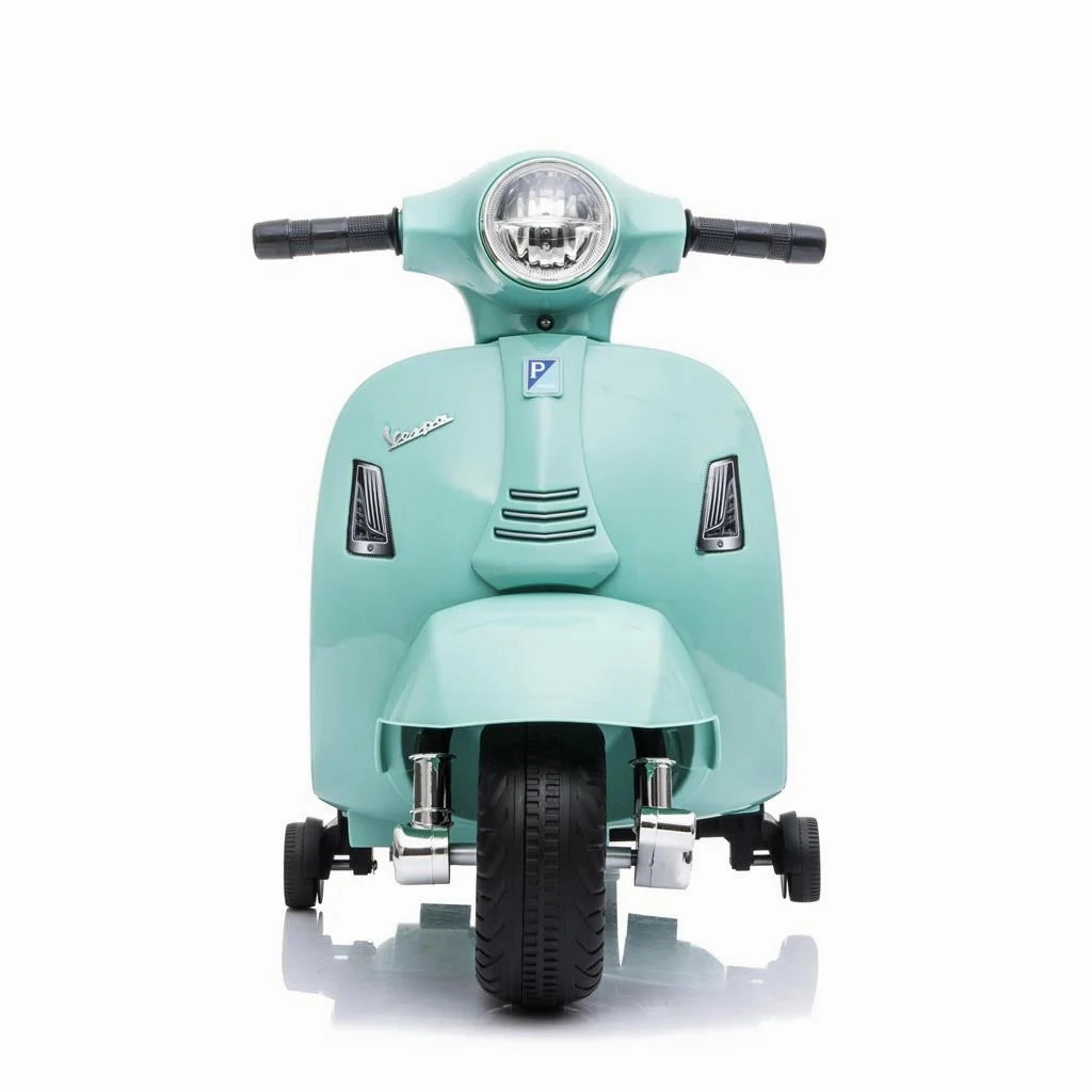 Mini Vespa Kids Electric 6V Battery Powered Motorbike Ride-on - Green