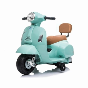 Mini Vespa Kids Electric 6V Battery Powered Motorbike Ride-on - Green