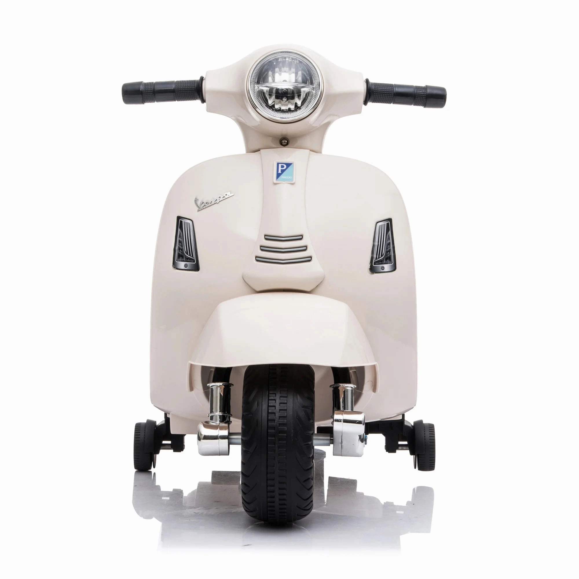 Mini Vespa Kids Electric 6V Battery Powered Motorbike Ride-on - White