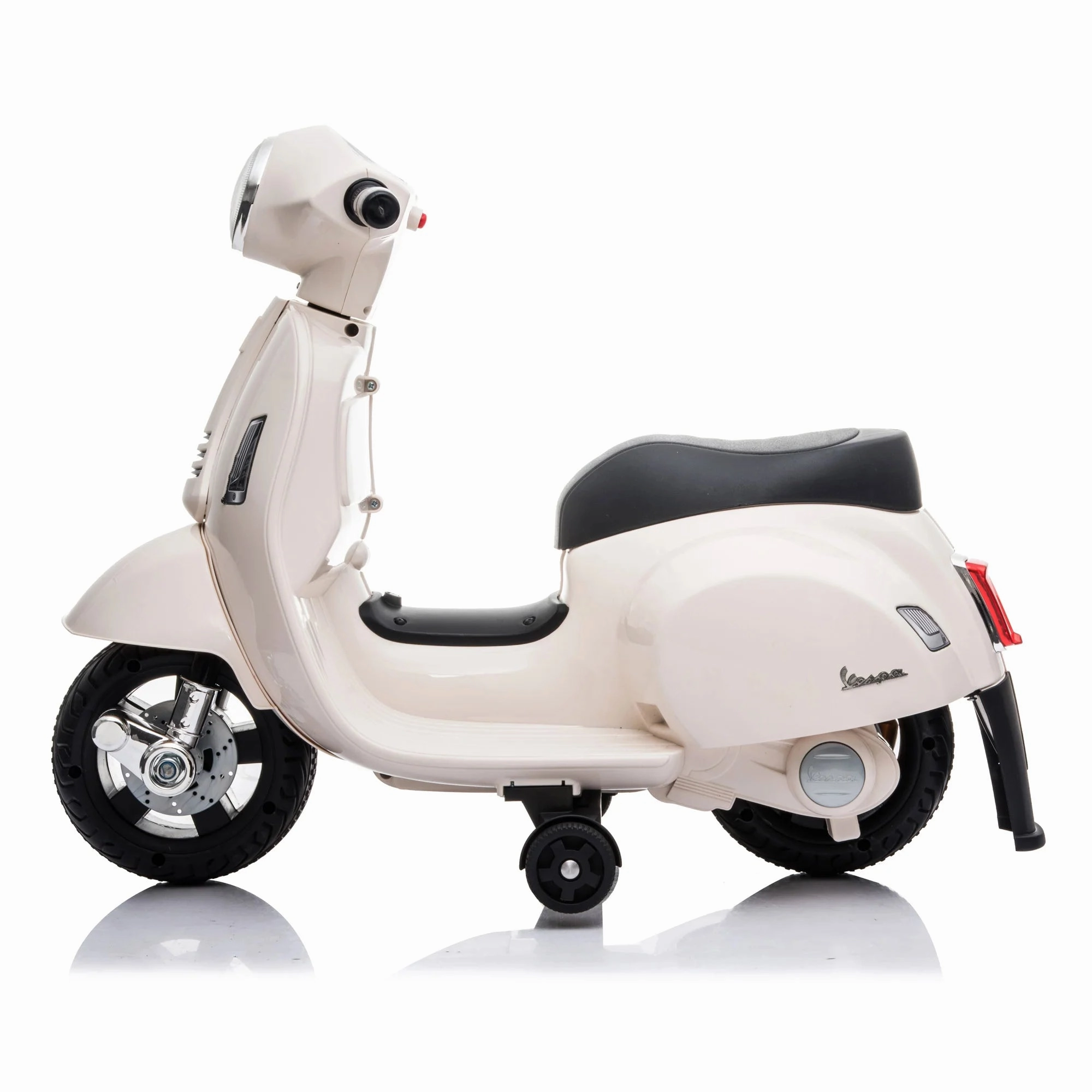 Mini Vespa Kids Electric 6V Battery Powered Motorbike Ride-on - White