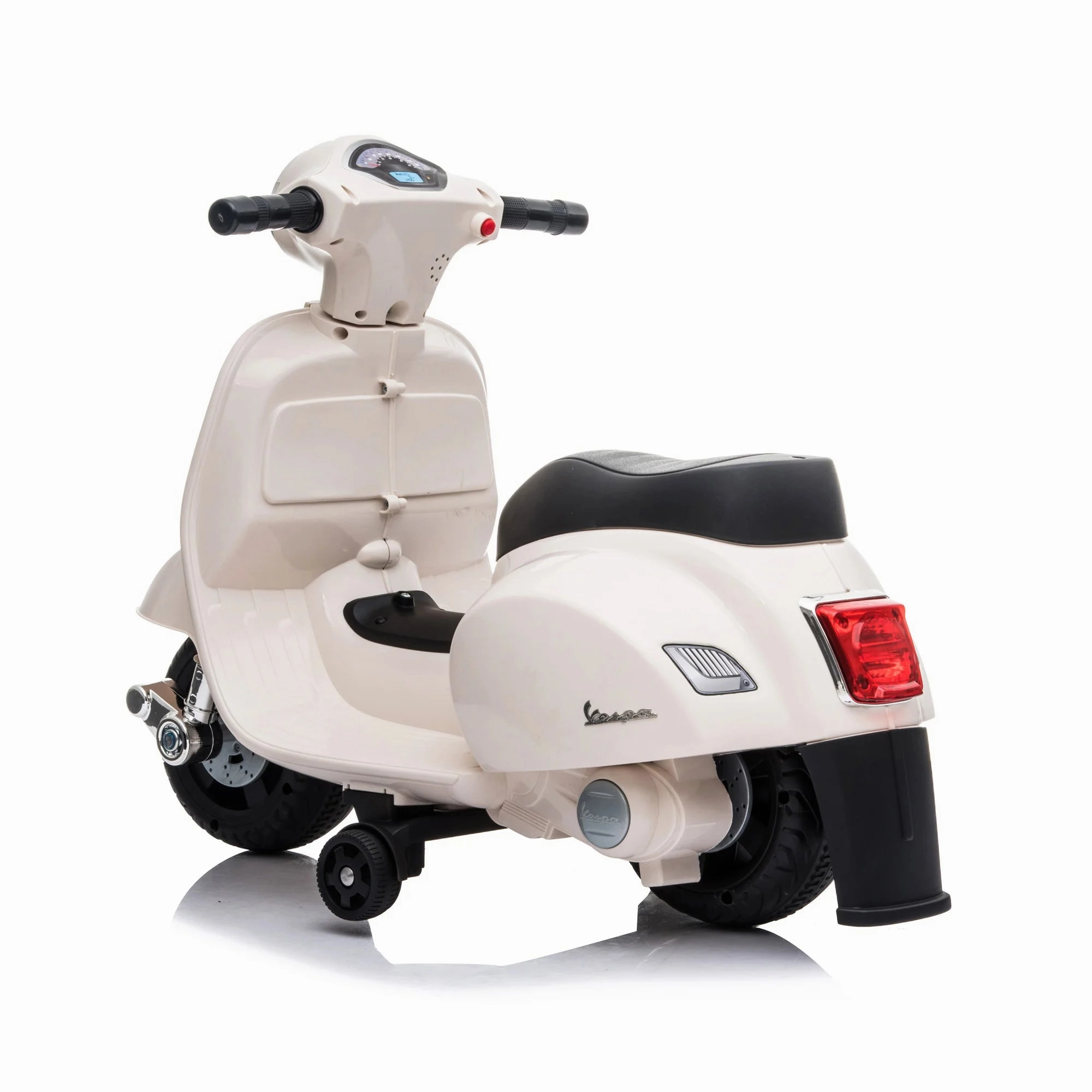 Mini Vespa Kids Electric 6V Battery Powered Motorbike Ride-on - White