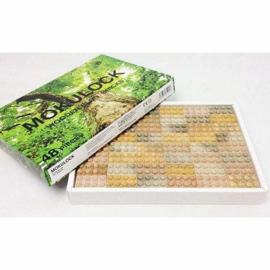 Mokulock - Wooden Building Blocks 48 Piece Set