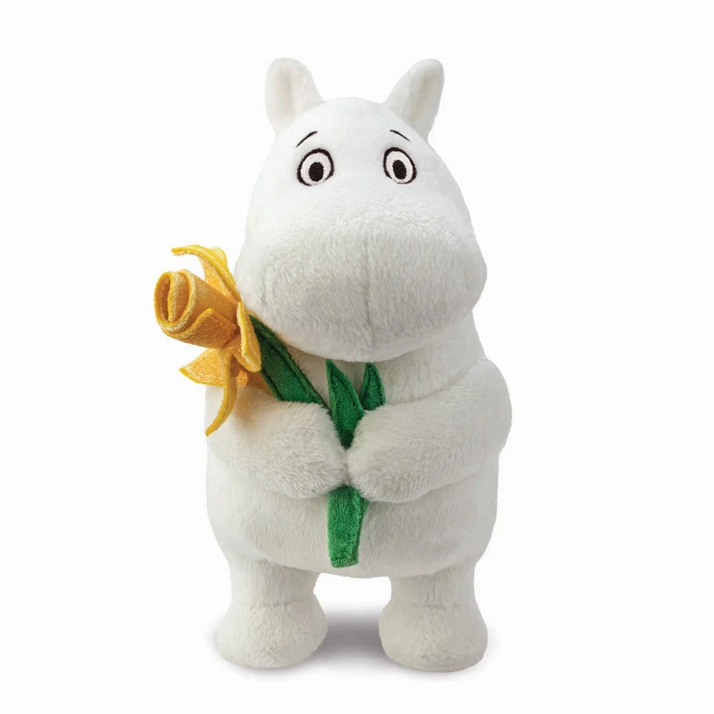 Moomin Standing 6.5-inch Soft Toy with Daffodil