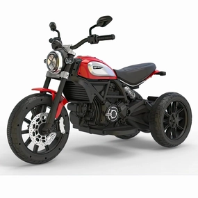 Moto Ducati Scrambler Electric 12V Battery Powered 3-Wheel Motorbike Ride-on