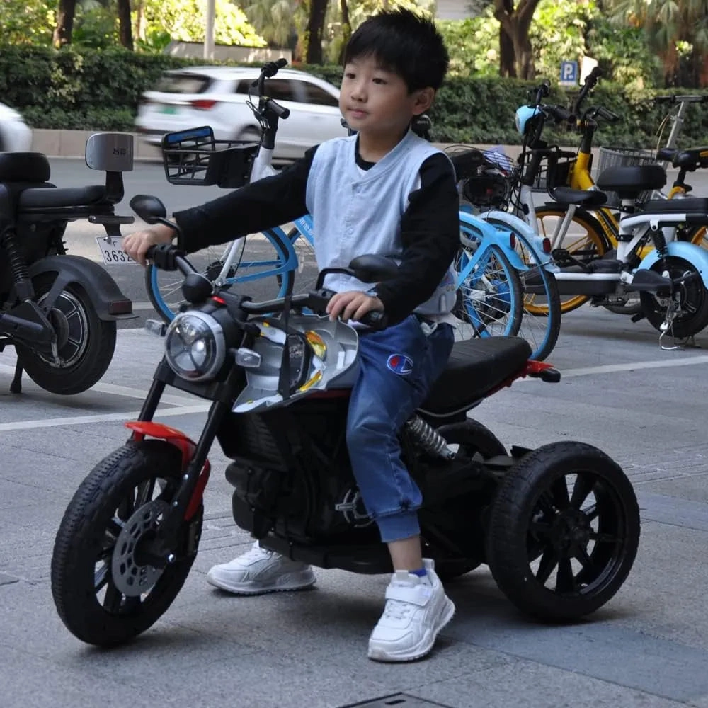 Moto Ducati Scrambler Electric 12V Battery Powered 3-Wheel Motorbike Ride-on