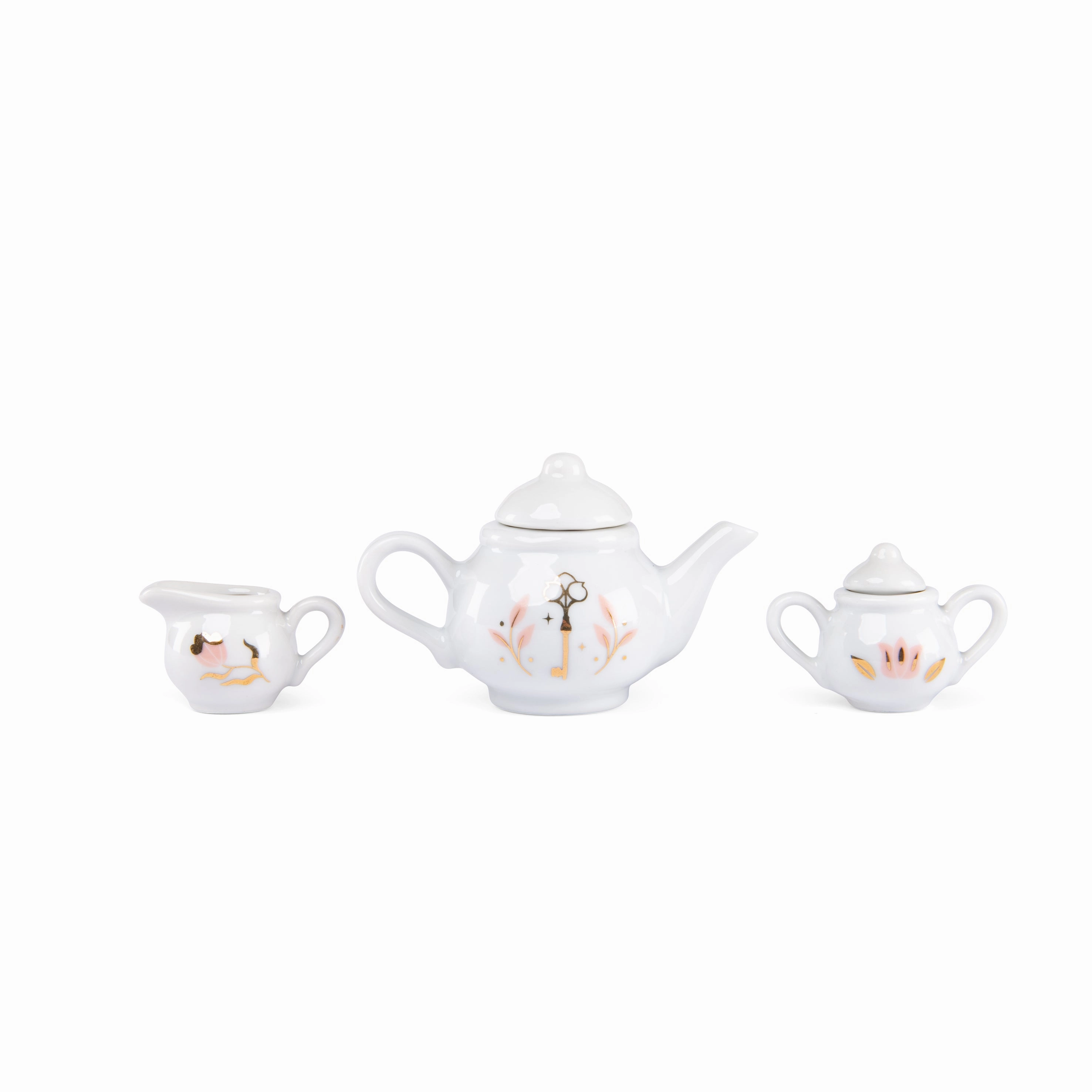Moulin Roty La Petite Ecole De Danse Porcelaine Tea Set in Carry-On Suitcase