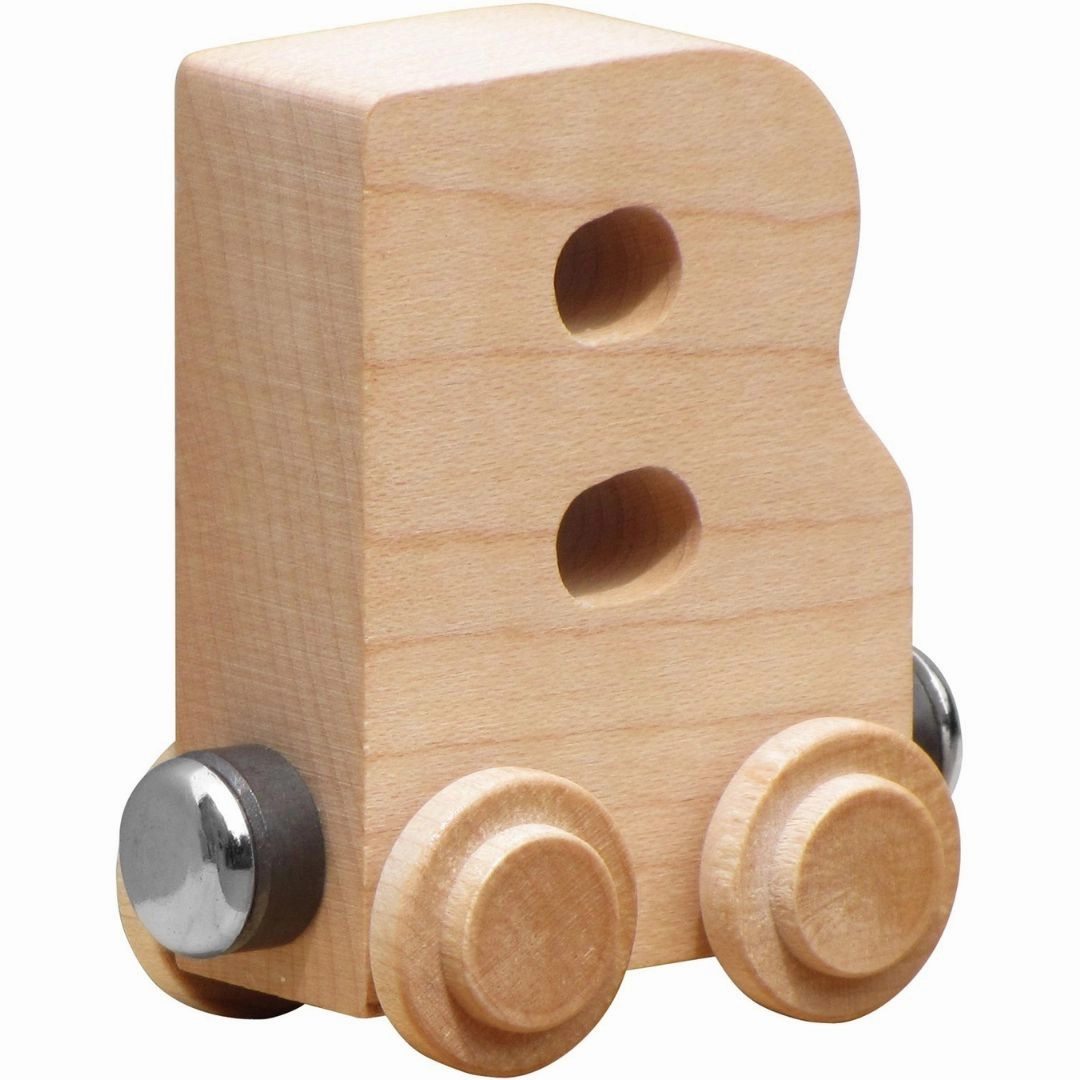 Natural Wooden Name Train Letters