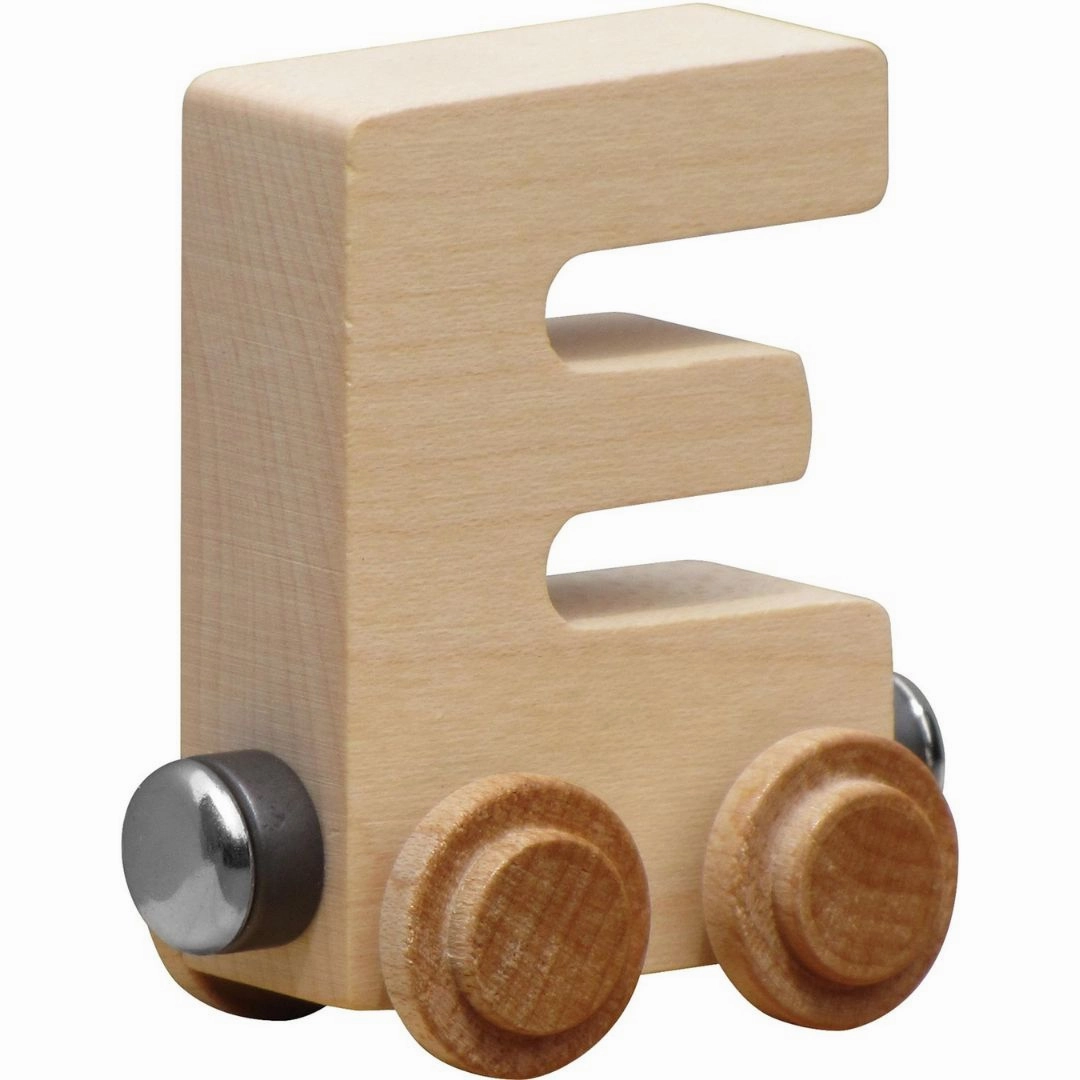 Natural Wooden Name Train Letters