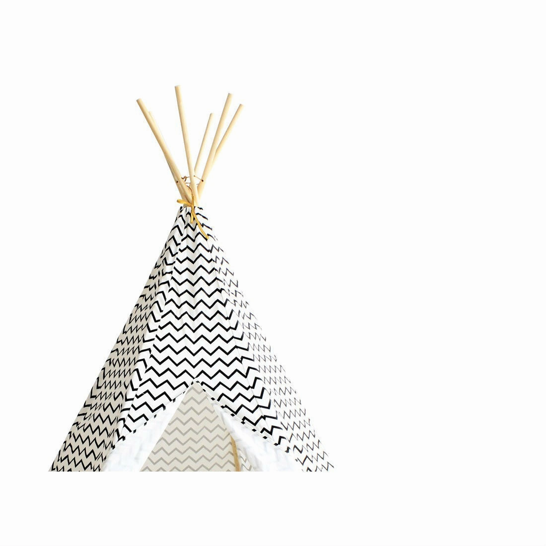 Nobodinoz Arizona Teepee Zigzag Black