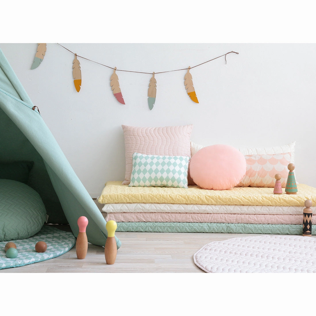 nobodinoz Nevada Teepee Provence Green