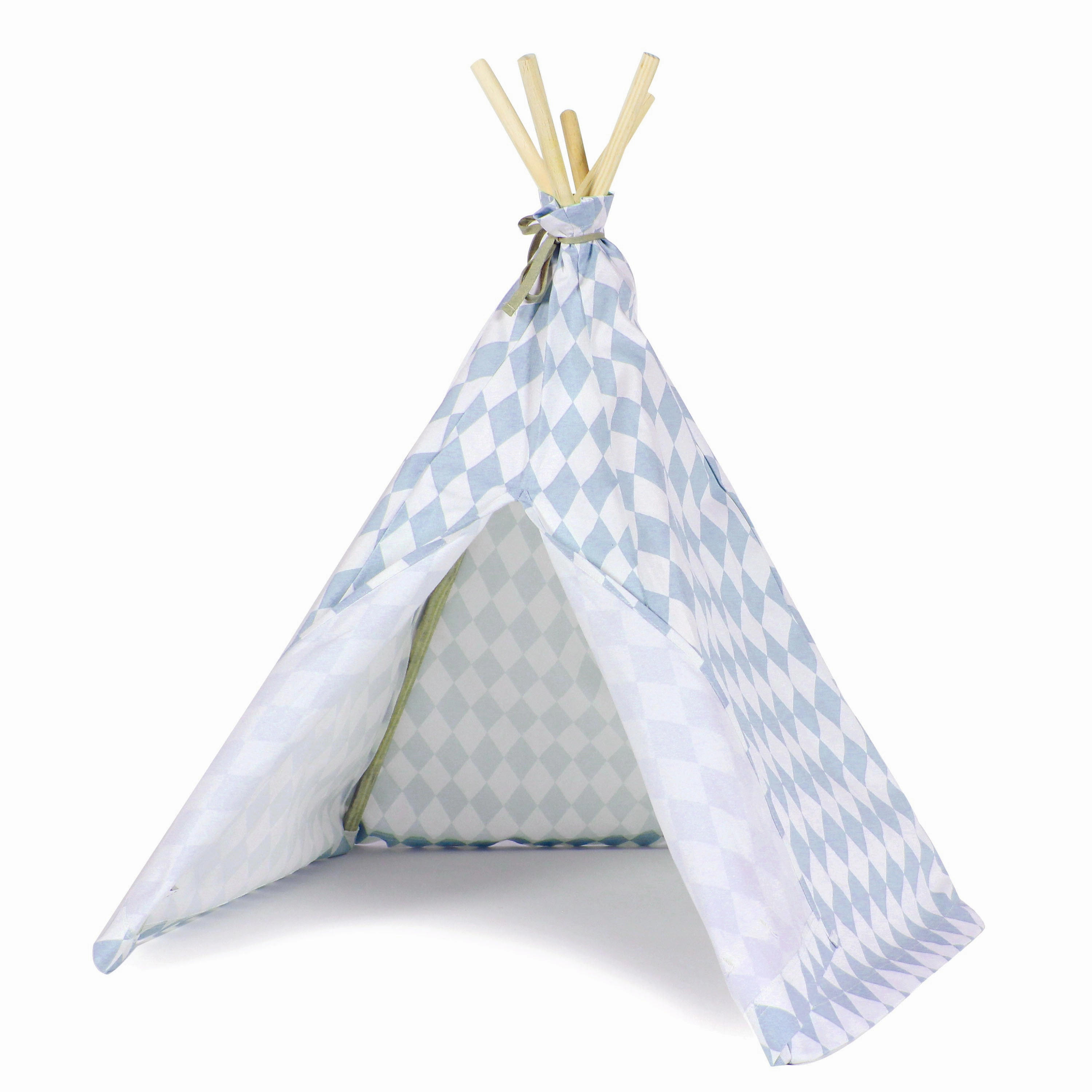 nobodinoz Teepee Blue Diamonds