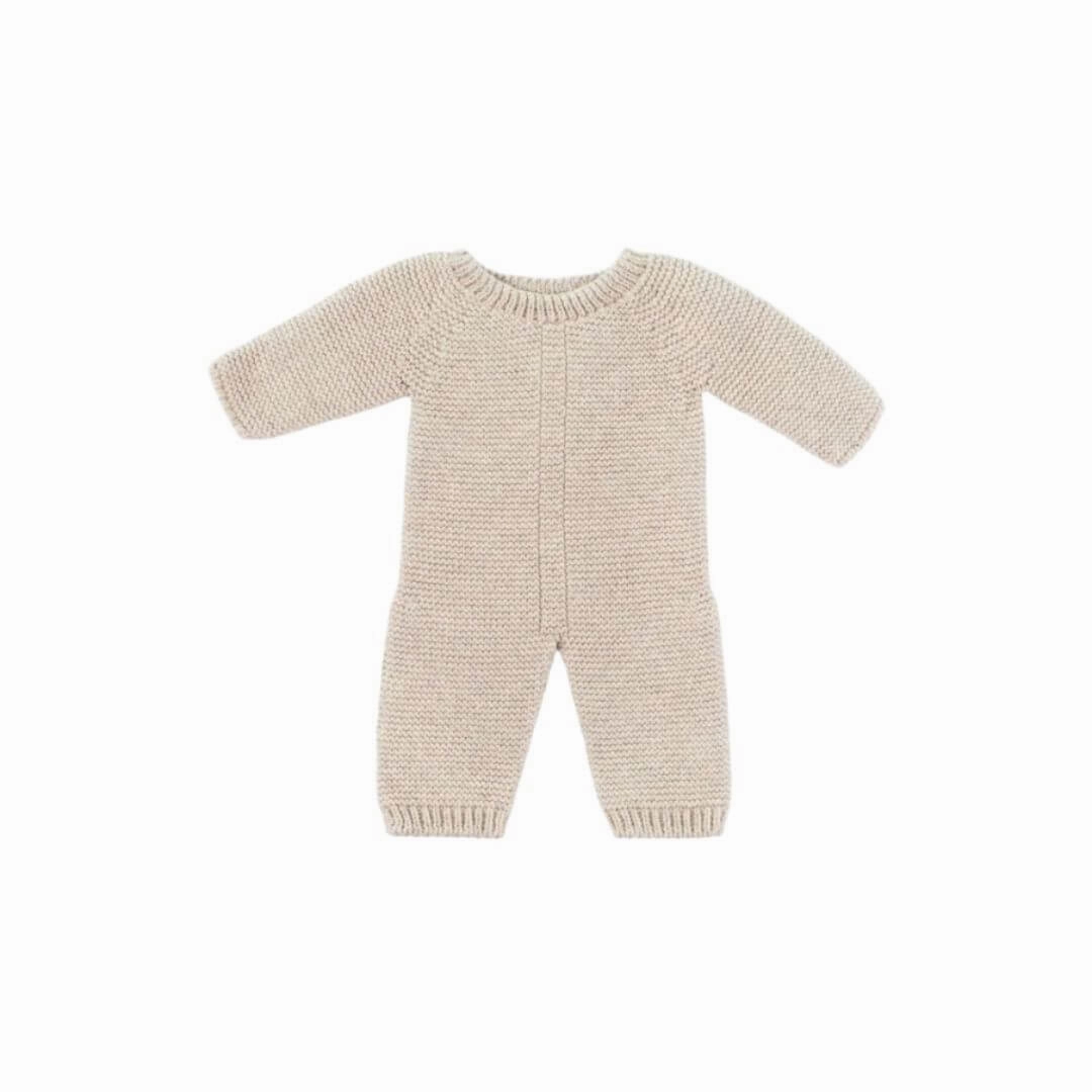 Oatmeal Knit Doll Pajamas - 15''