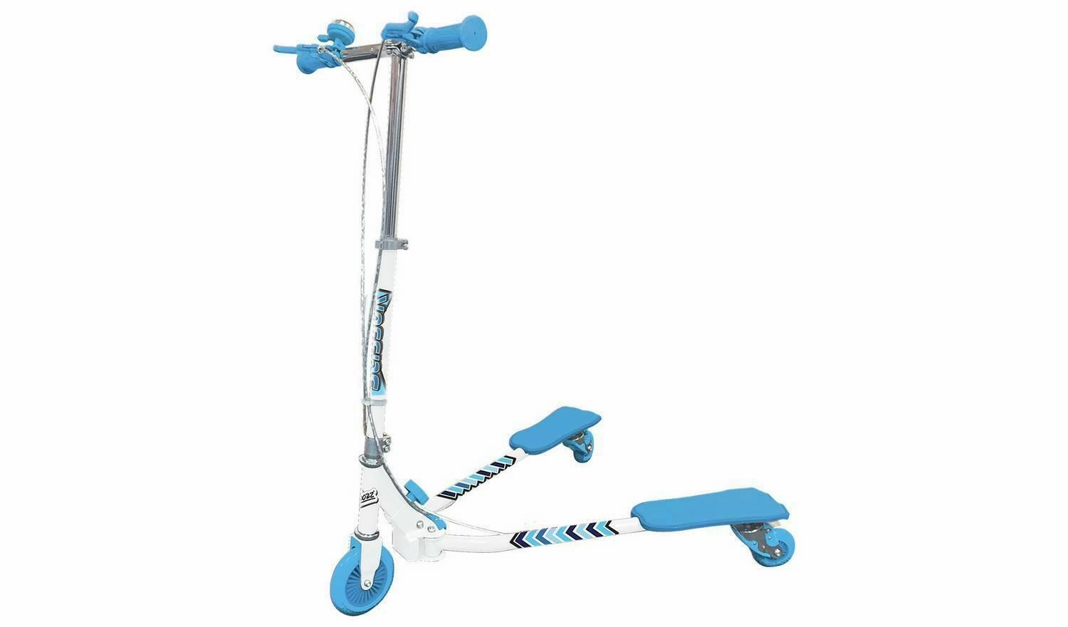 Ozbozz Scissor Boys Scooter White/Blue