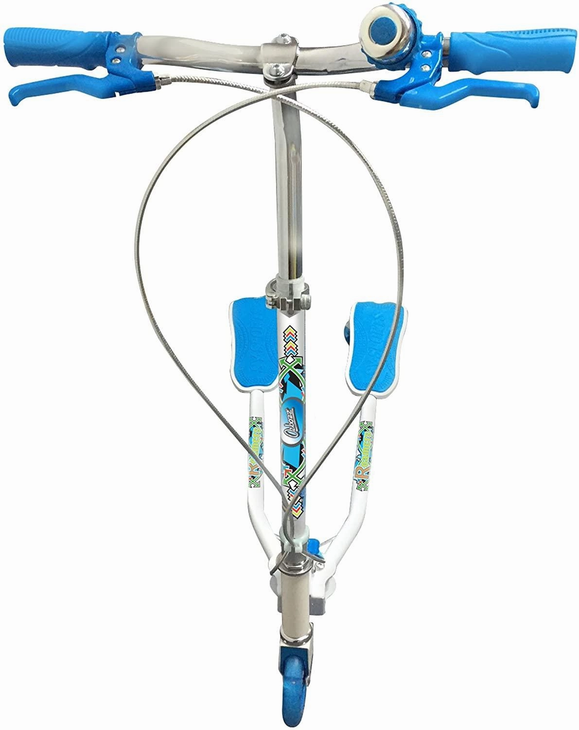 Ozbozz Scissor Boys Scooter White/Blue