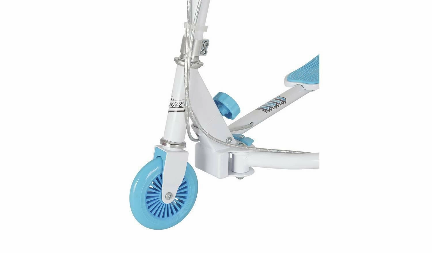 Ozbozz Scissor Boys Scooter White/Blue