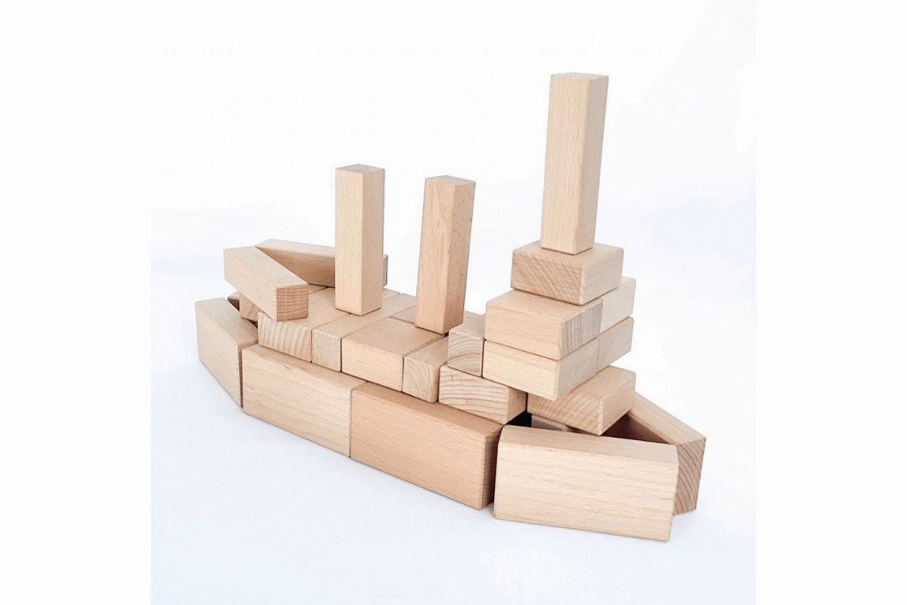 Papoose Wood Blocks Mixed (30 pcs)