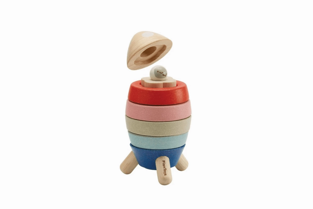 Plan Toys Stacking Rocket - Orchard
