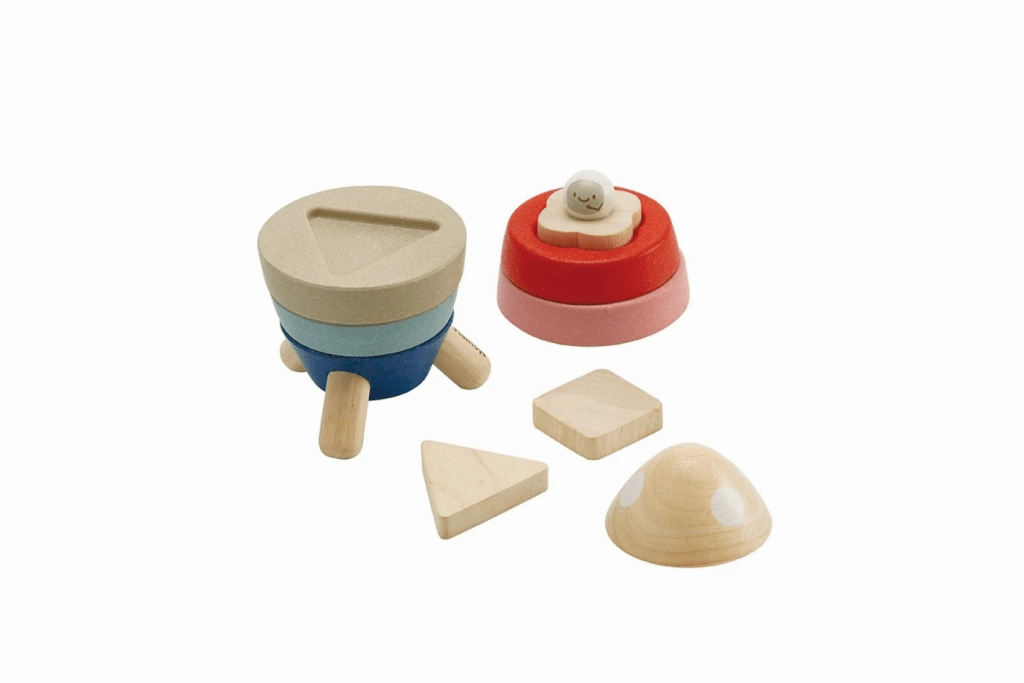 Plan Toys Stacking Rocket - Orchard