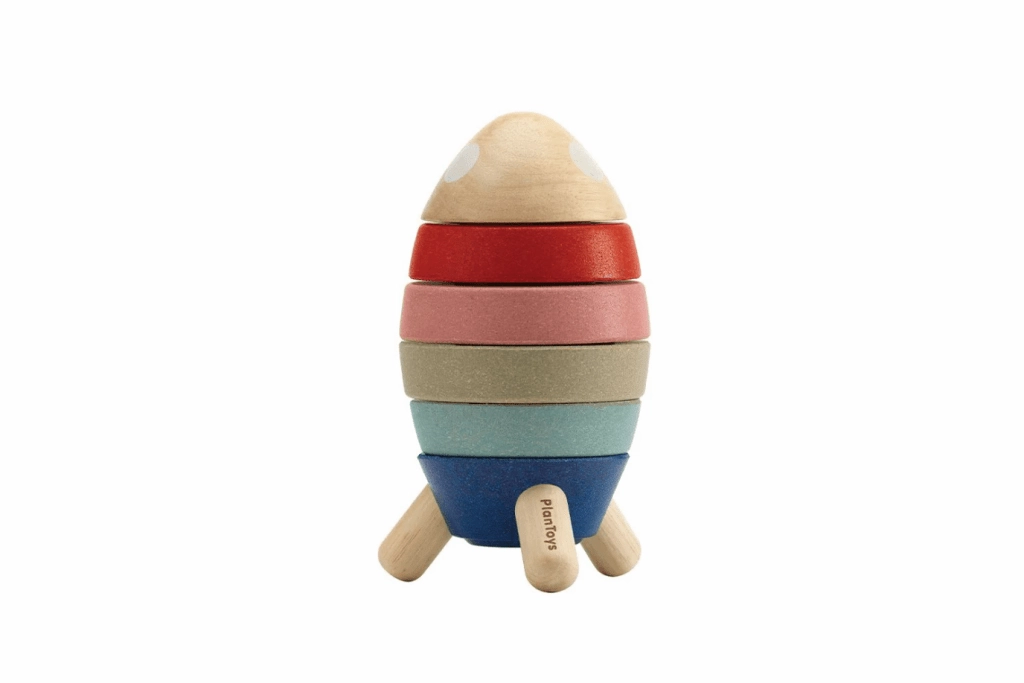 Plan Toys Stacking Rocket - Orchard