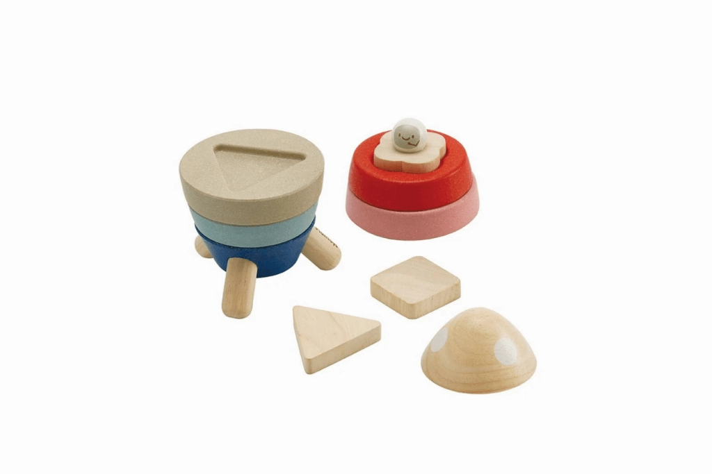 Plan Toys Stacking Rocket - Orchard