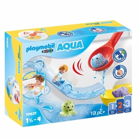 Playmobil 1.2.3 Aqua - Water Slide with Sea Animals