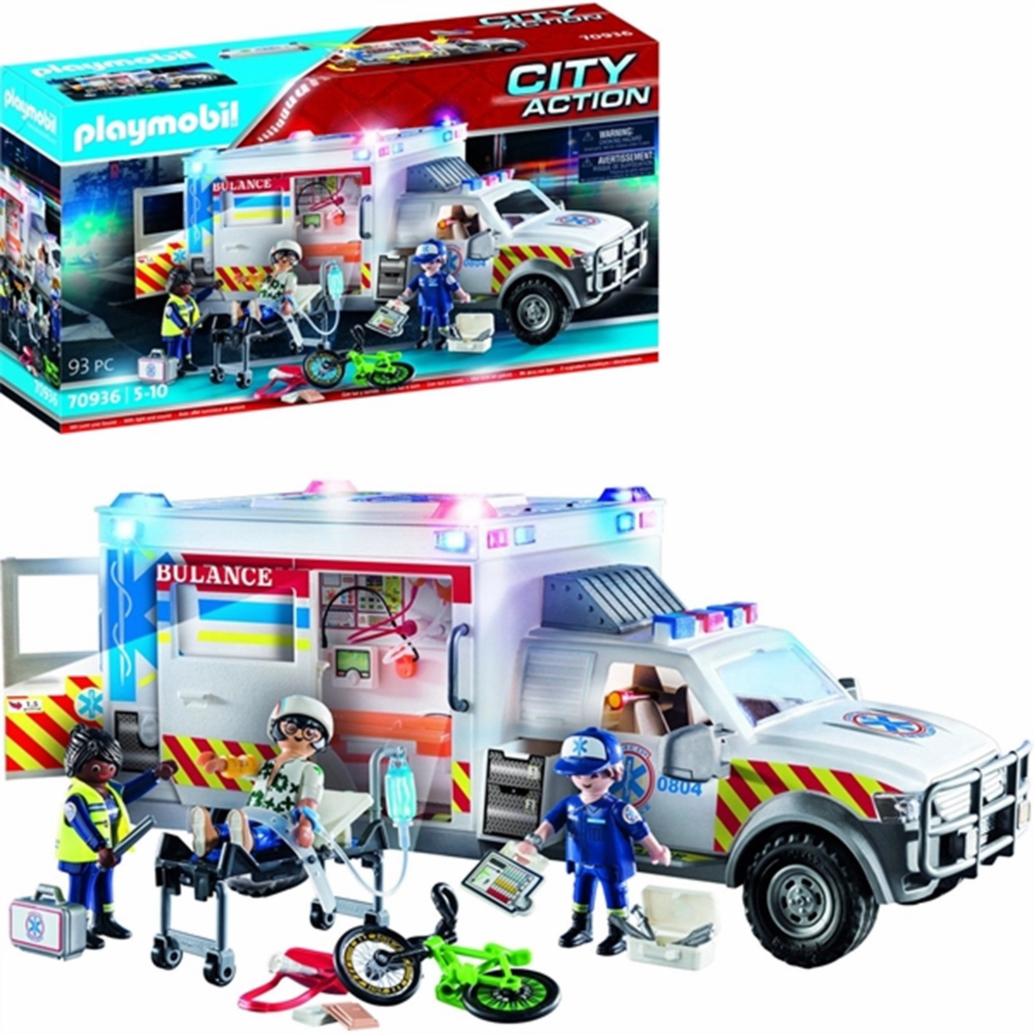 Playmobil City Action - US Ambulance with Lights and Sound