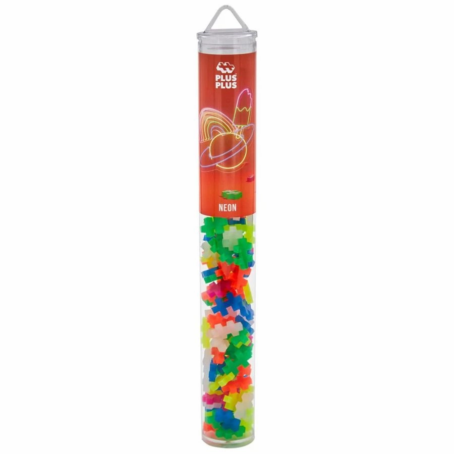 Plus-Plus - Neon Mix 100 pieces Tube