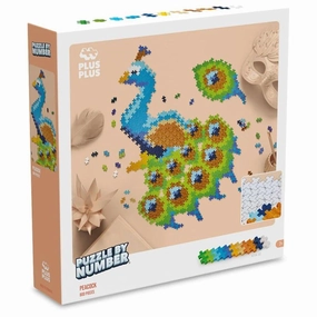 Plus-Plus - Puzzle By Number Peacock 800 Pieces