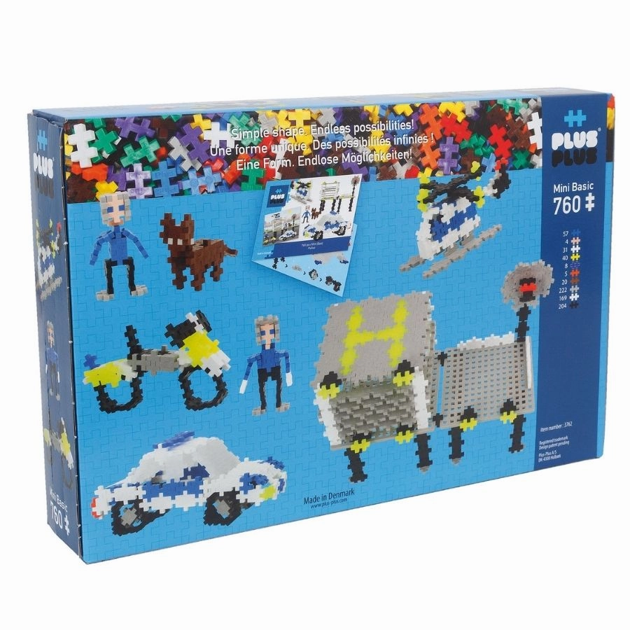 Plus-Plus: Basic Police 760 Pieces Construction Set