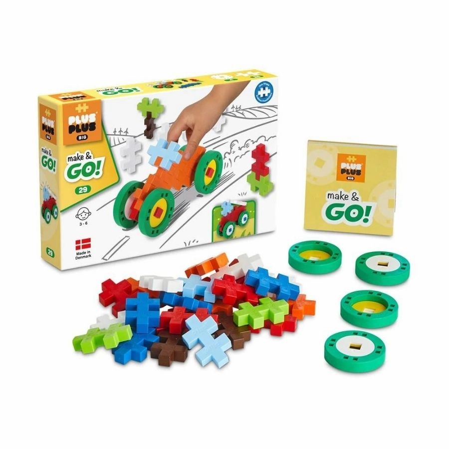 Plus-Plus: BIG Make and Go! 29 Pieces Construction Toy