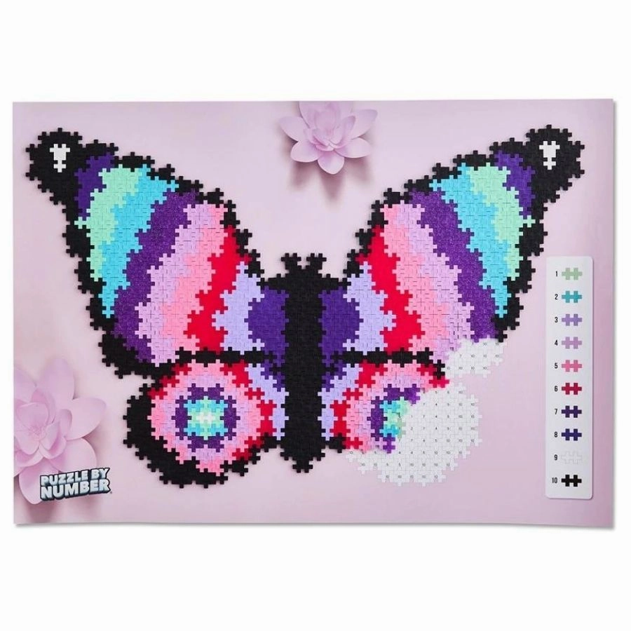 Plus-Plus Blocks - Puzzle By Number Butterfly 800 Pieces