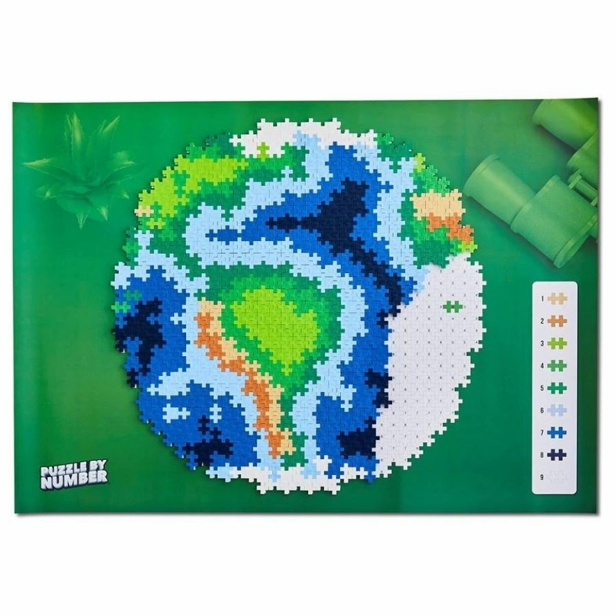 Plus-Plus Blocks - Puzzle By Number Earth 800 Pieces