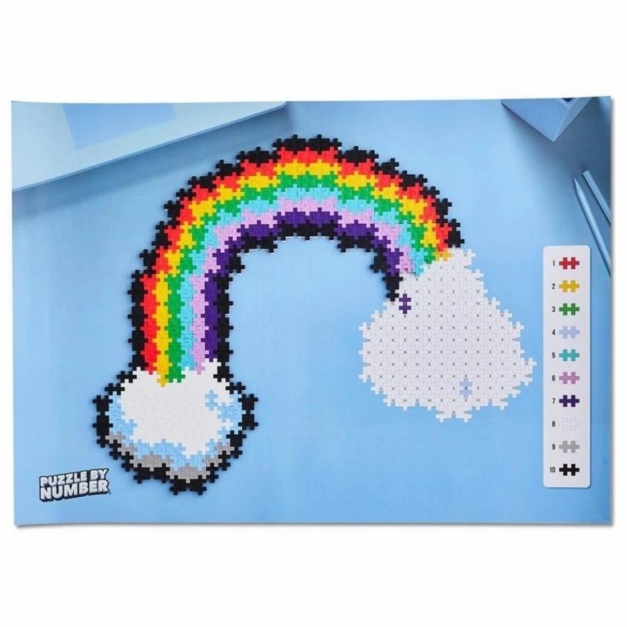 Plus-Plus Blocks - Puzzle By Number Rainbow 500 Pieces