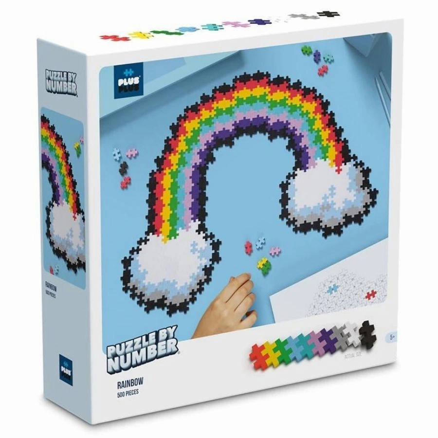 Plus-Plus Blocks - Puzzle By Number Rainbow 500 Pieces