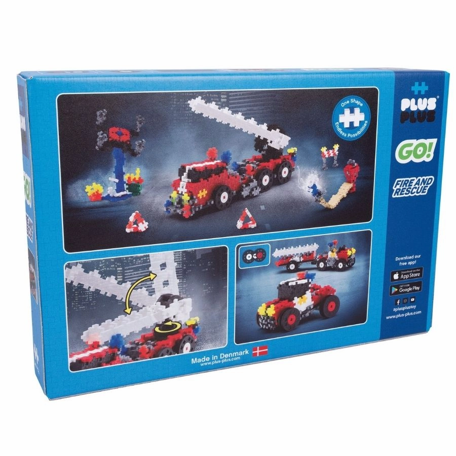 Plus-Plus: GO! Fire and Rescue 500 Pieces Construction Toy