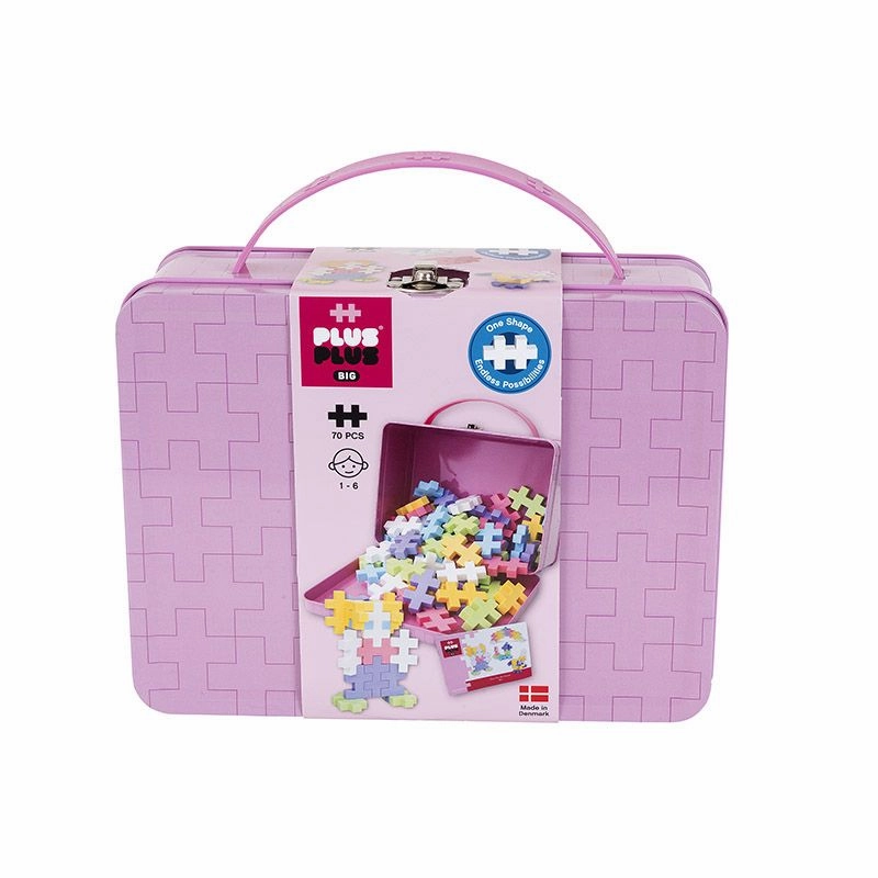 Plus-Plus Metal Suitcase - BIG Pastel 70pcs