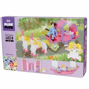 Plus-Plus: Pastel 480 Pieces 3 in 1 Princess Construction Toy