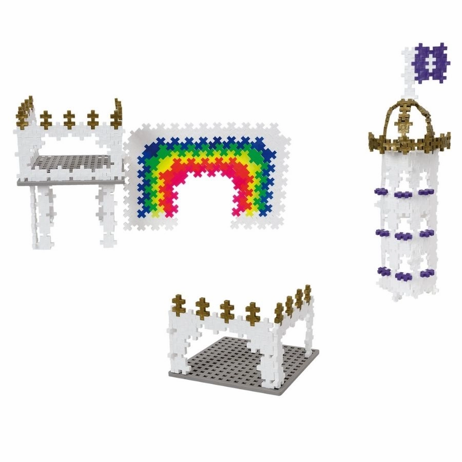 Plus-Plus: Pastel Rainbow Castle 760 Pieces Construction Toy