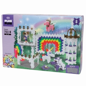 Plus-Plus: Pastel Rainbow Castle 760 Pieces Construction Toy