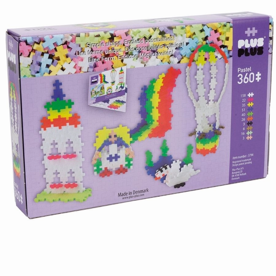 Plus-Plus: Pastel Rainbow Hot Air Balloon 360 Pieces