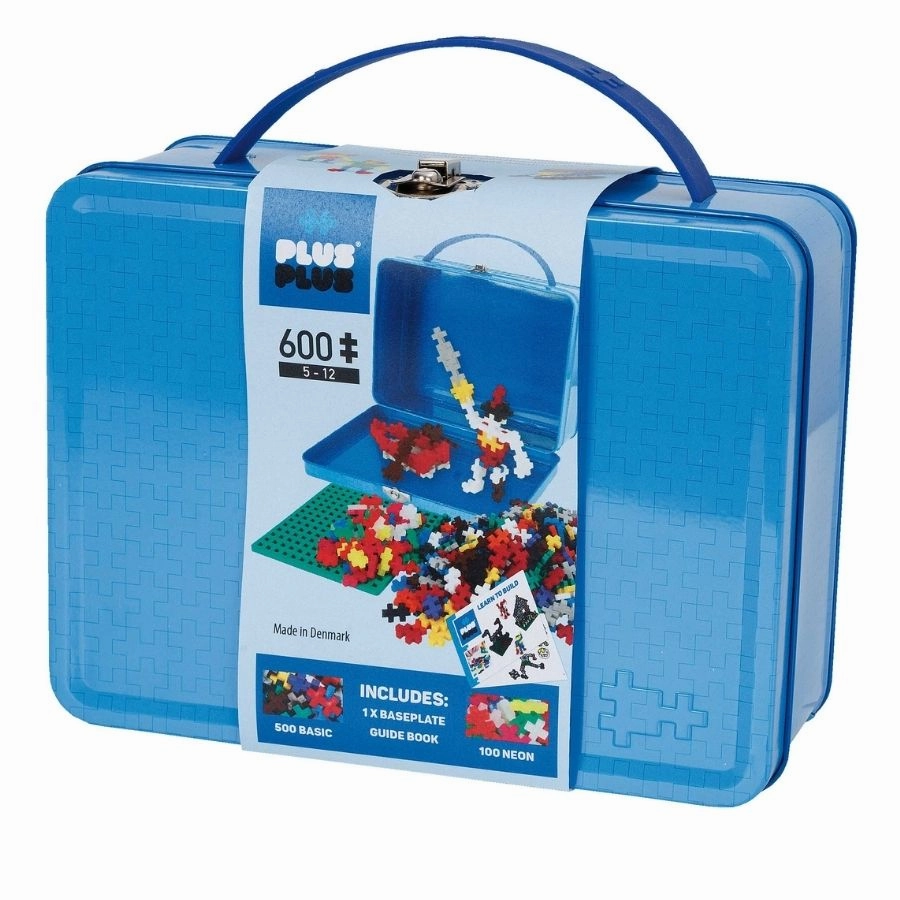 Plus-Plus: Suitcase Basic Metal 600 Pieces Construction Toy