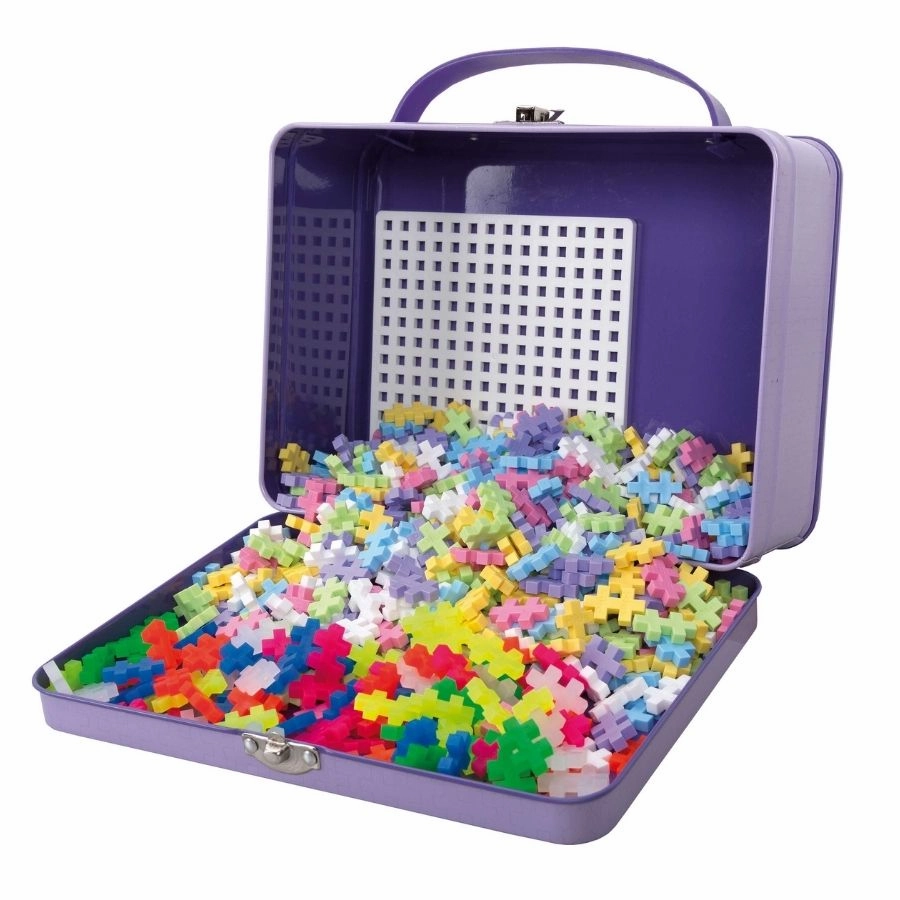 Plus-Plus: Suitcase Pastel Metal 600 Pieces Construction Toy