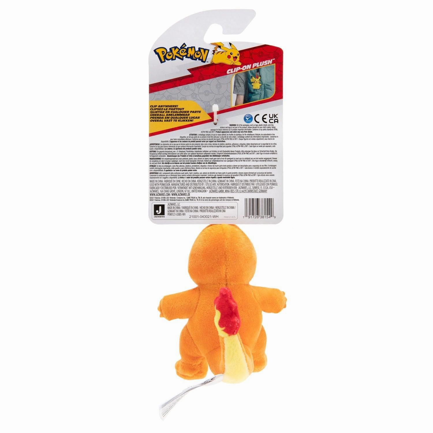 Pokmon Clip-on Plush Charmander