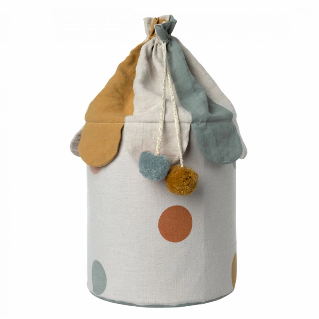 Polka Dot Basket - Rose