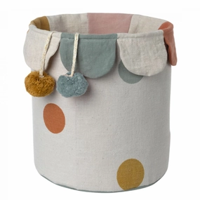 Polka Dot Basket - Rose