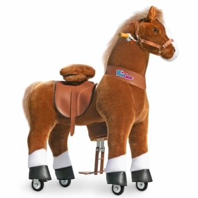 PonyCycle Mechanically Walking Ride-On - Brown Horse - Age 7  Years